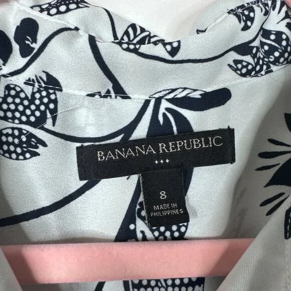 2/$30 Banana Republic Sleeveless Floral Printed Shirt Dress Warm Combo #A1688 - Picture 5 of 8